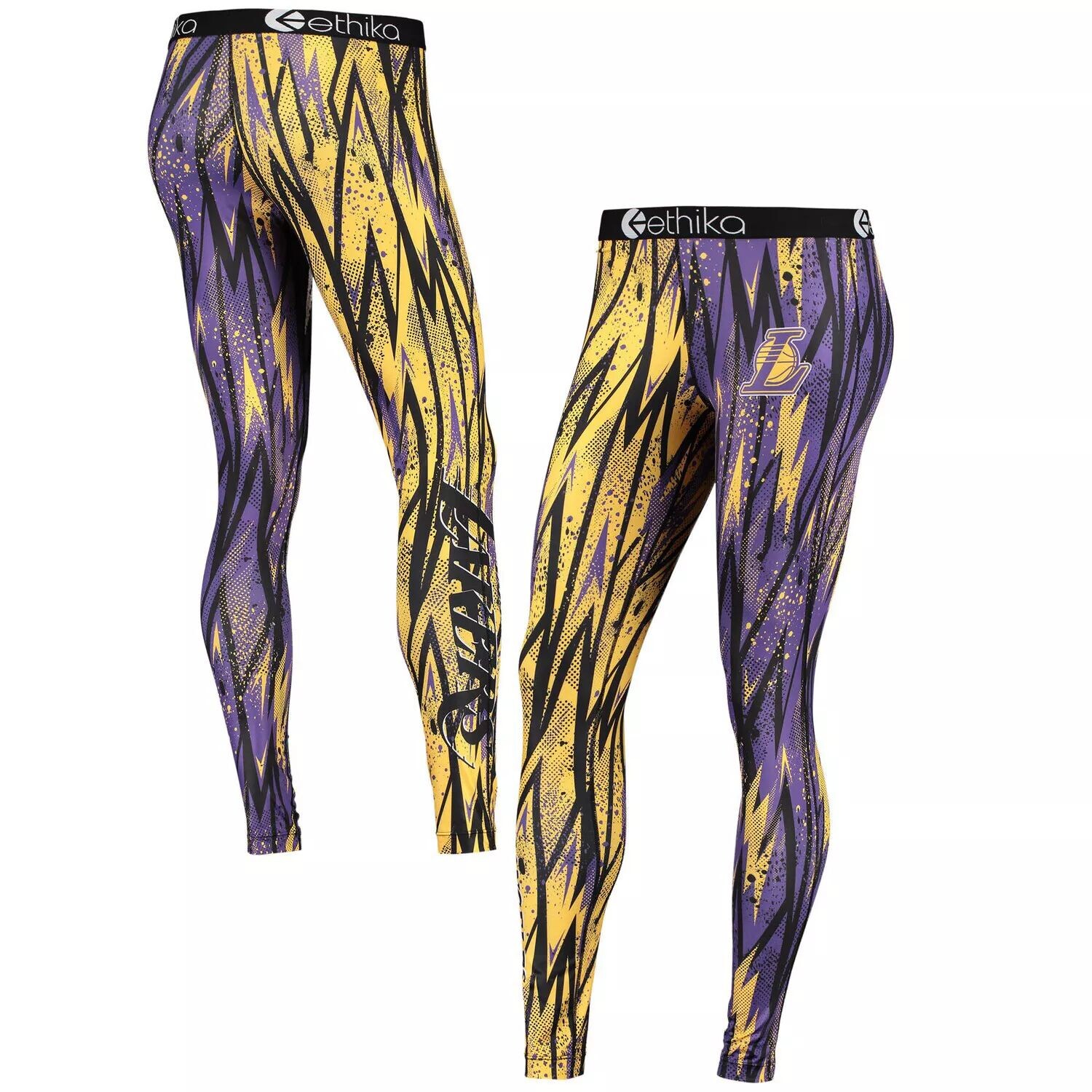 

Женские классические леггинсы Ethika Purple/Gold Los Angeles Lakers