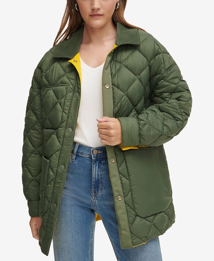 

Женская двусторонняя стеганая куртка Barn Calvin Klein Jeans, желтый