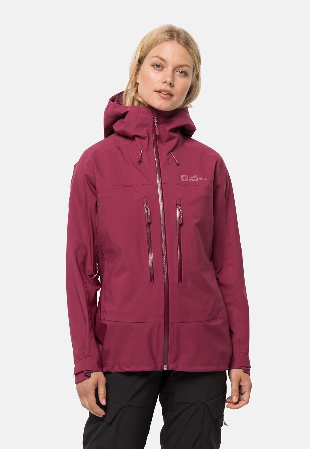 

Дождевик/водоотталкивающая куртка KAMMWEG 3L JKT W Jack Wolfskin, цвет sangria red