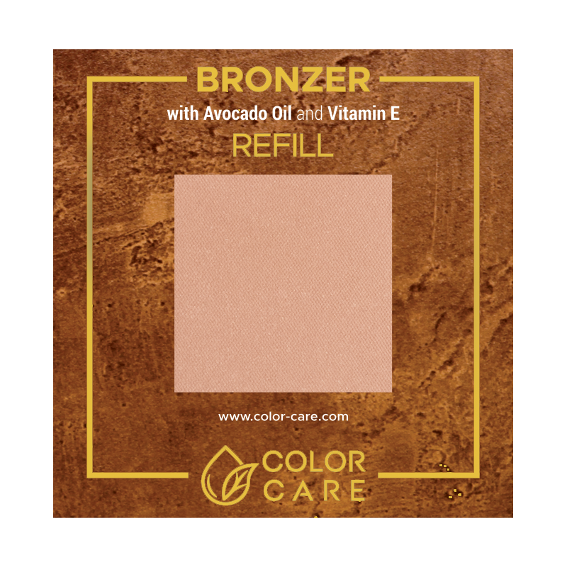 Матовый веганский бронзатор - сменный блок - Color Care Caramel, 8 гр
