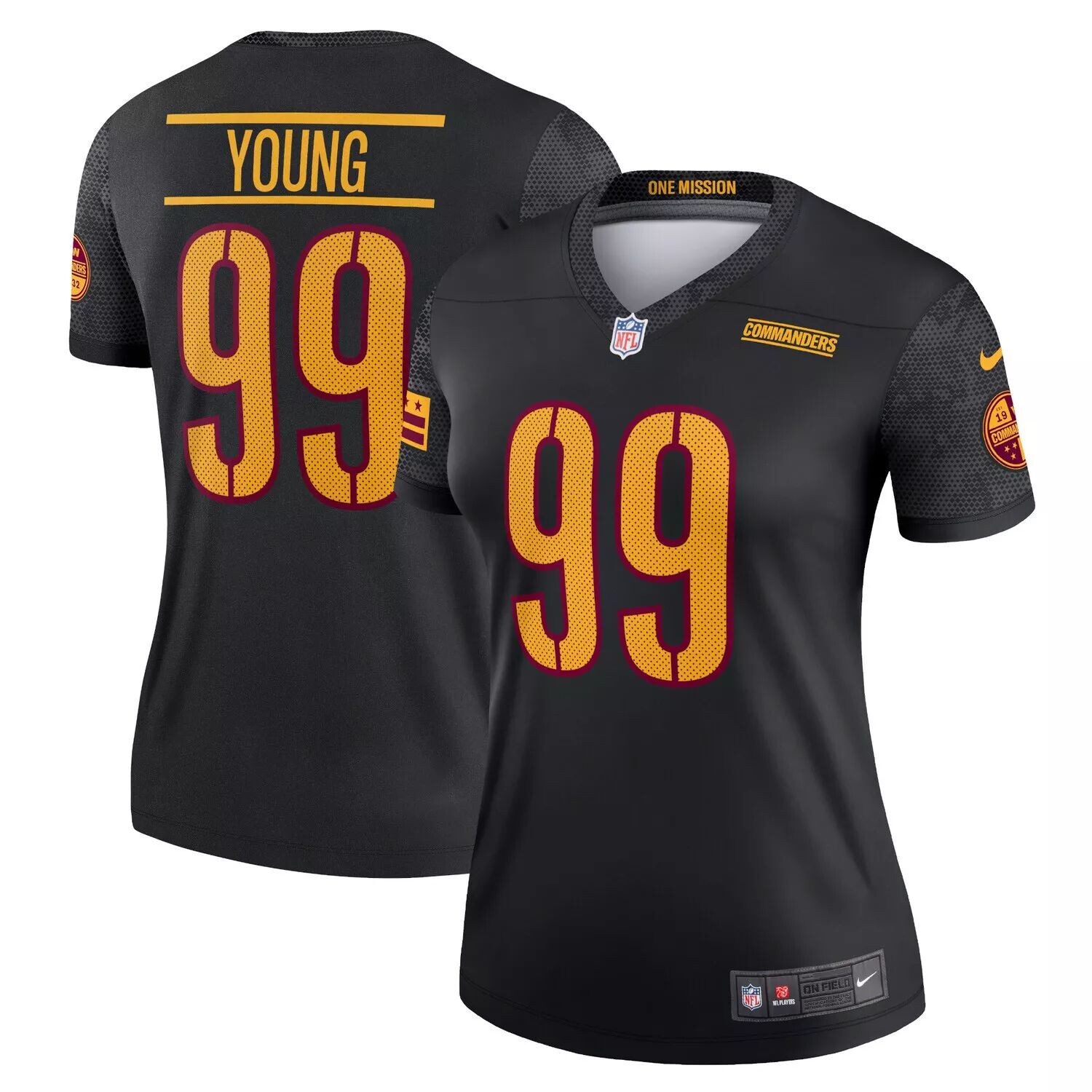 

Женская майка Nike Chase Young Black Washington Commanders Alternate Legend Nike