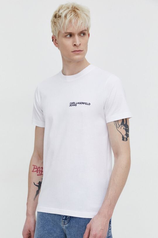 

Хлопковая футболка Karl Lagerfeld Jeans, белый
