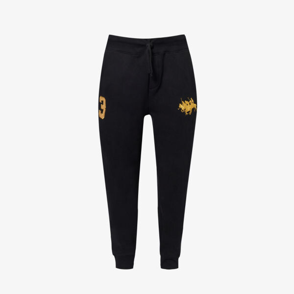 

Спортивные брюки свободного кроя из смесового хлопка с вышивкой Lunar New Year Polo Ralph Lauren, черный