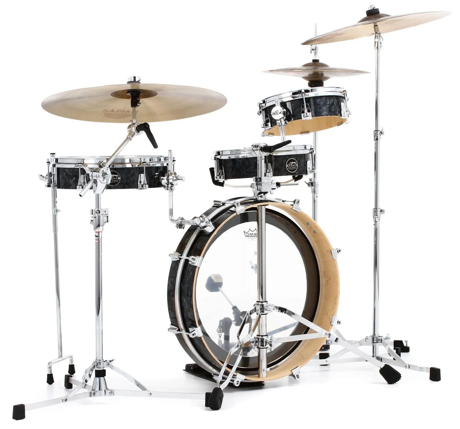 

Комплект из 4 частей DW Performance Series Low Pro — отделка Black Diamond FinishPly