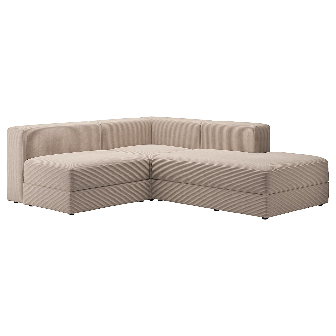 ДЖЭТТЕБО 2,5-местный модульный угловой диван-диван, правый/Самсала серый бежевый JÄTTEBO IKEA угловой модульный диван наполи 3 green правый