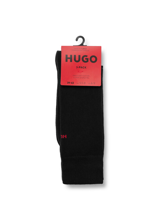 Высокие мужские носки Hugo, черный носки мужские женские качественные высокие