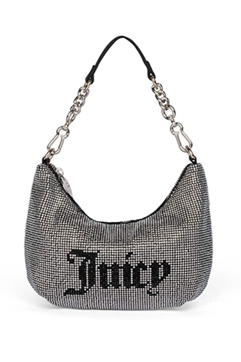 

Сумочка орехового цвета с декоративными камнями Juicy Couture, черный