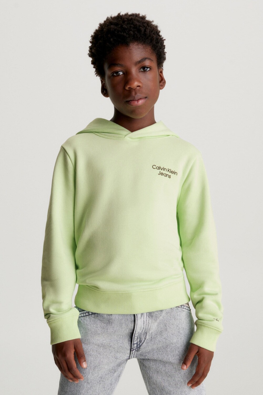 

Толстовка Green Stack с логотипом Calvin Klein Jeans, зеленый