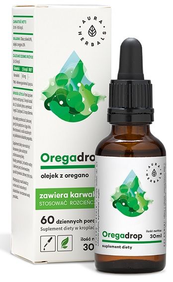 Препарат, укрепляющий иммунитет Aura Herbals Oregadrop Olejek Z Oregano W Kroplach, 30 мл