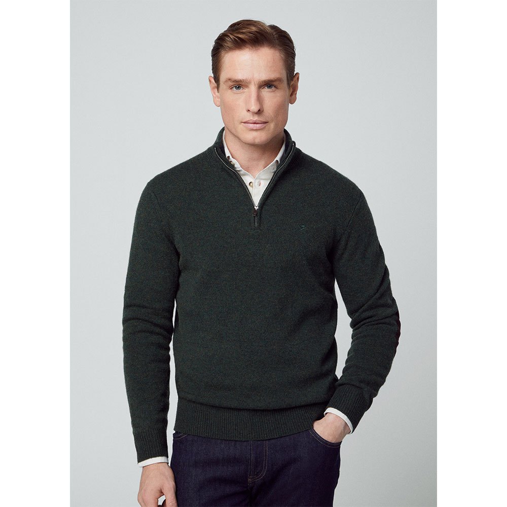 

Свитер Hackett HM703023 Half Zip, зеленый