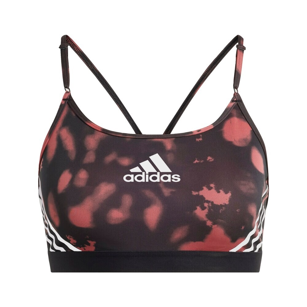 

Спортивный бюстгальтер без косточек Adidas, дыня/черный