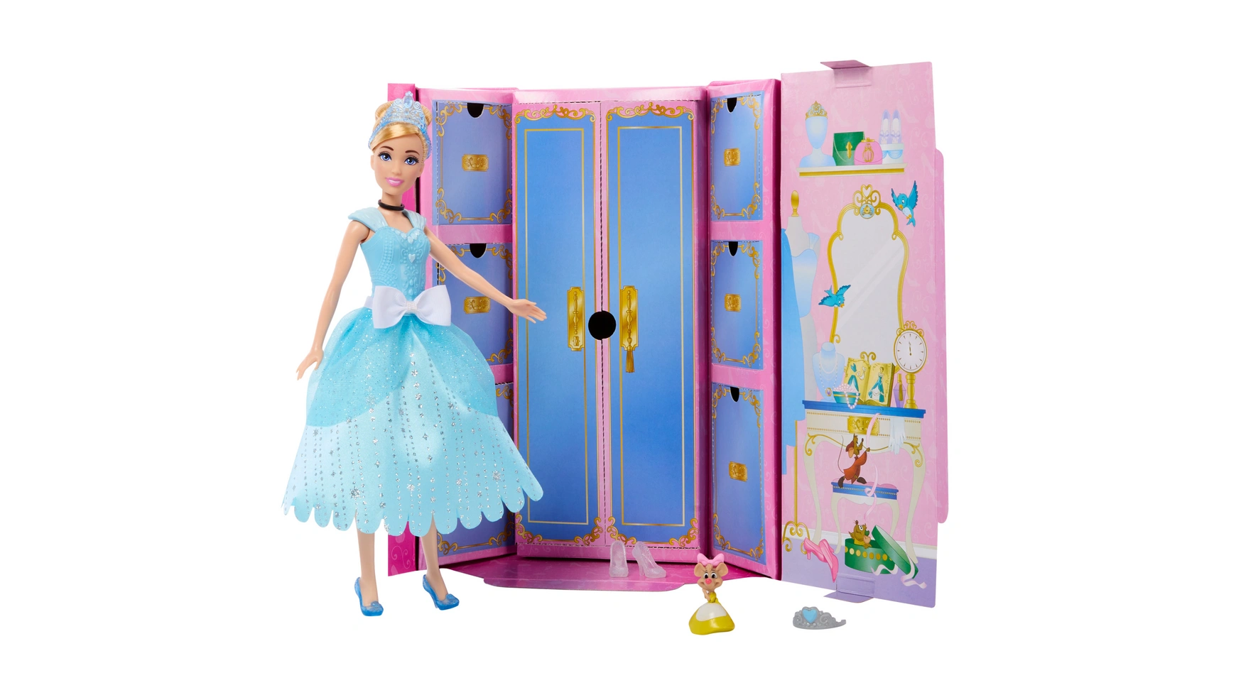 цена Королевский модный комплект принцессы диснея: золушка Mattel