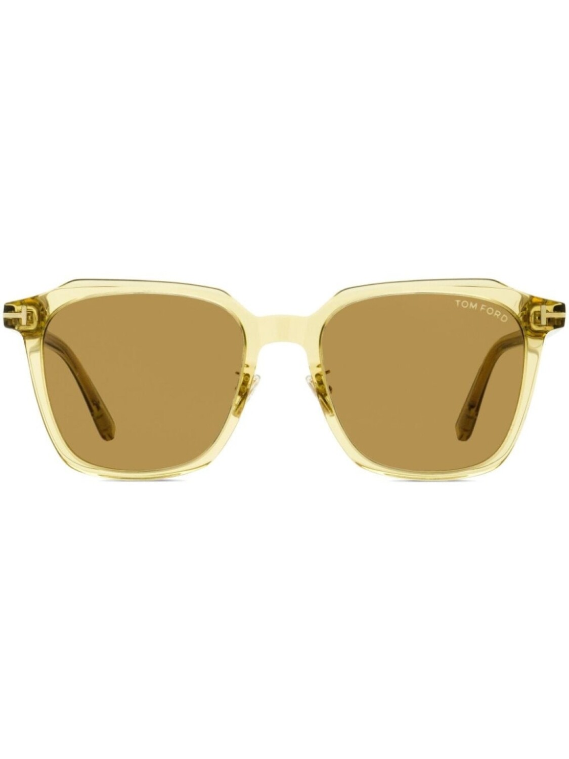 

TOM FORD Eyewear солнцезащитные очки в квадратной оправе, желтый
