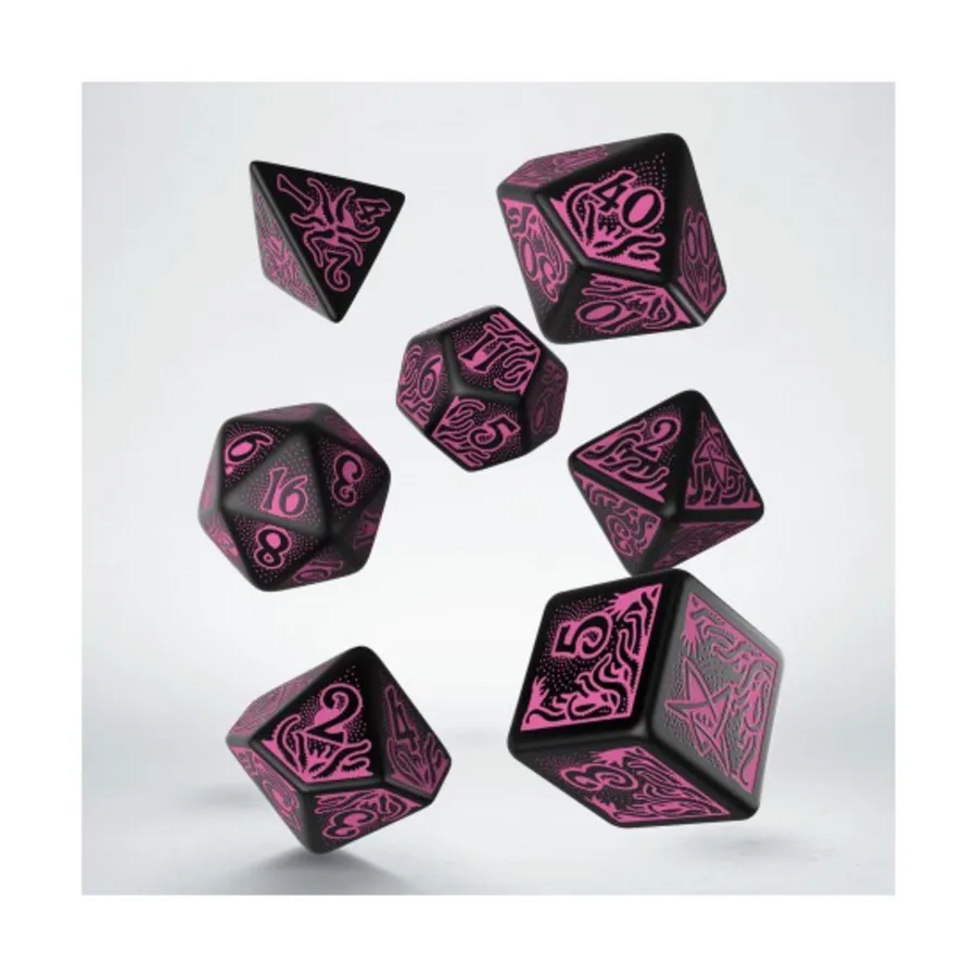 

Комплект Poly Set Черный с пурпурным (7), Call of Cthulhu Dice (Limited Edition)