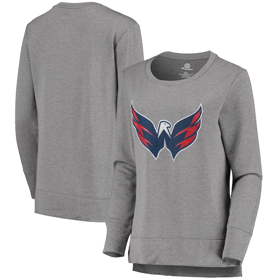 

Футболка с длинным рукавом Fanatics Branded Washington Capitals, серый