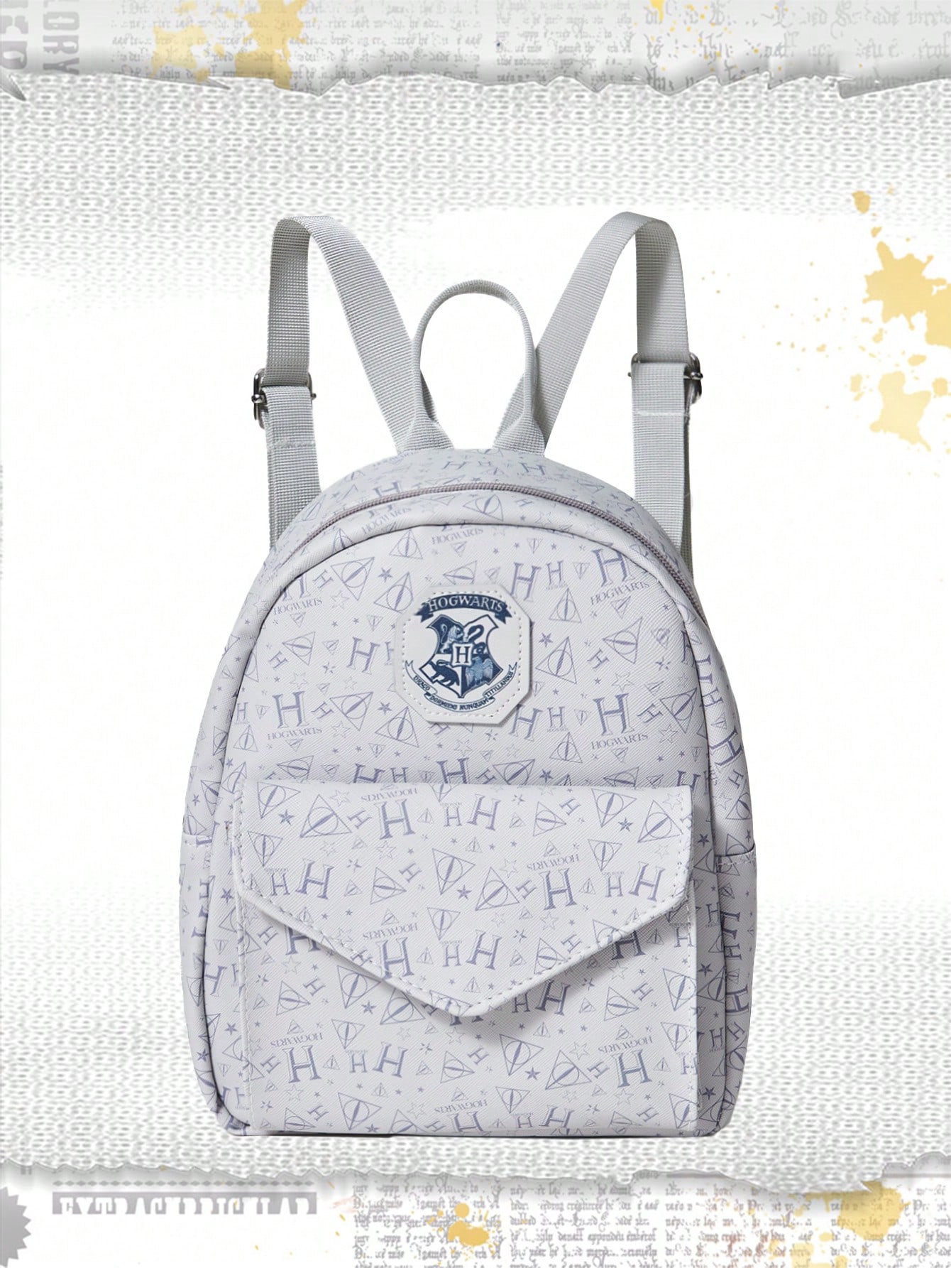рюкзак рюкзак школьный серия гарри поттер Гарри Поттер | ROMWE Женский модный рюкзак, серый