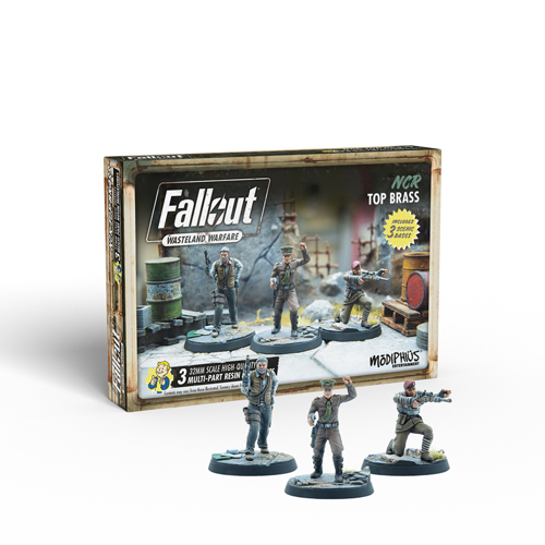 набор кубиков для fallout wasteland warfare extra tabletop dice set Фигурки Fallout: Wasteland Warfare – Ncr: Top Brass