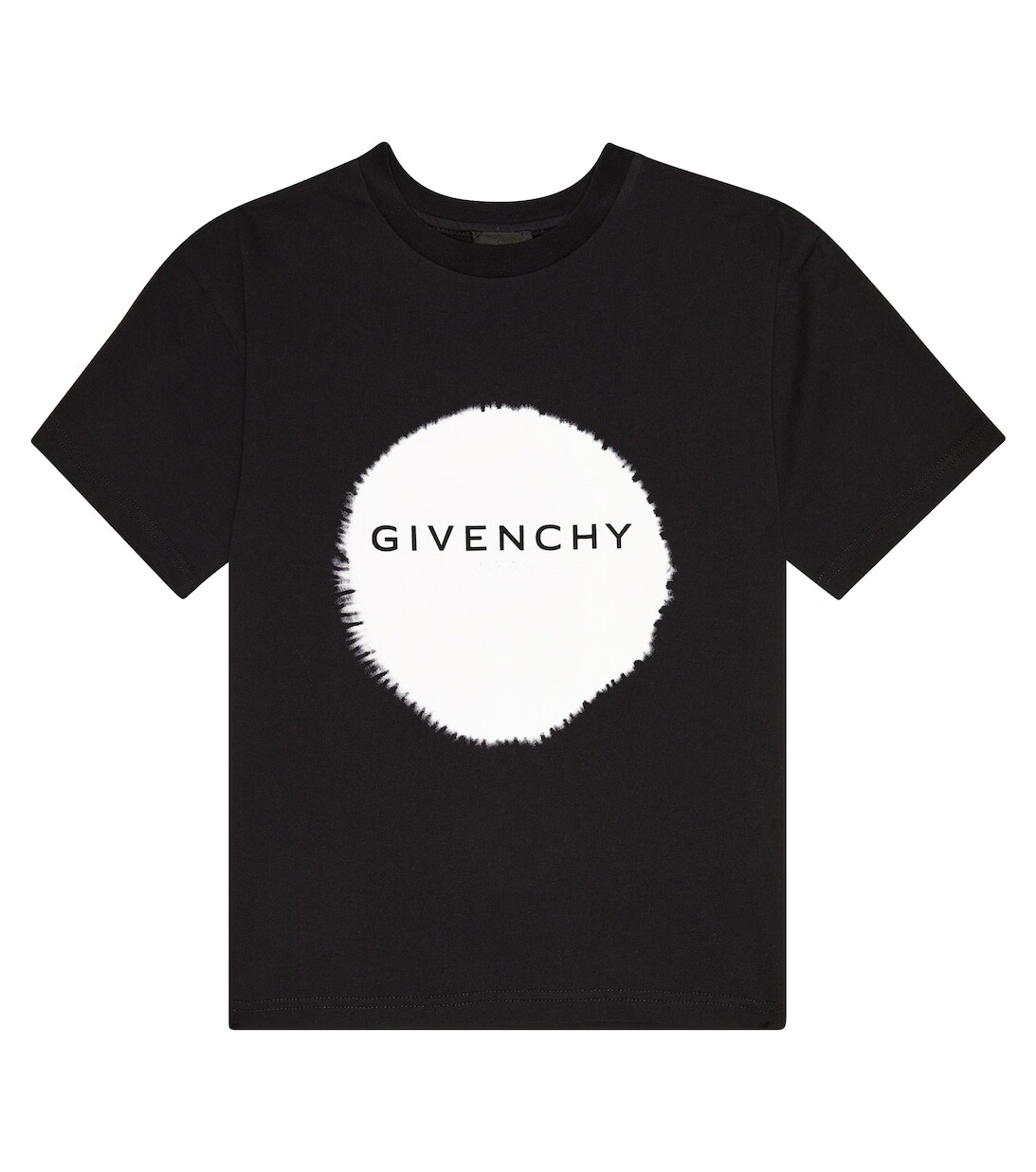 

Футболка из хлопкового джерси с логотипом Givenchy Kids, черный