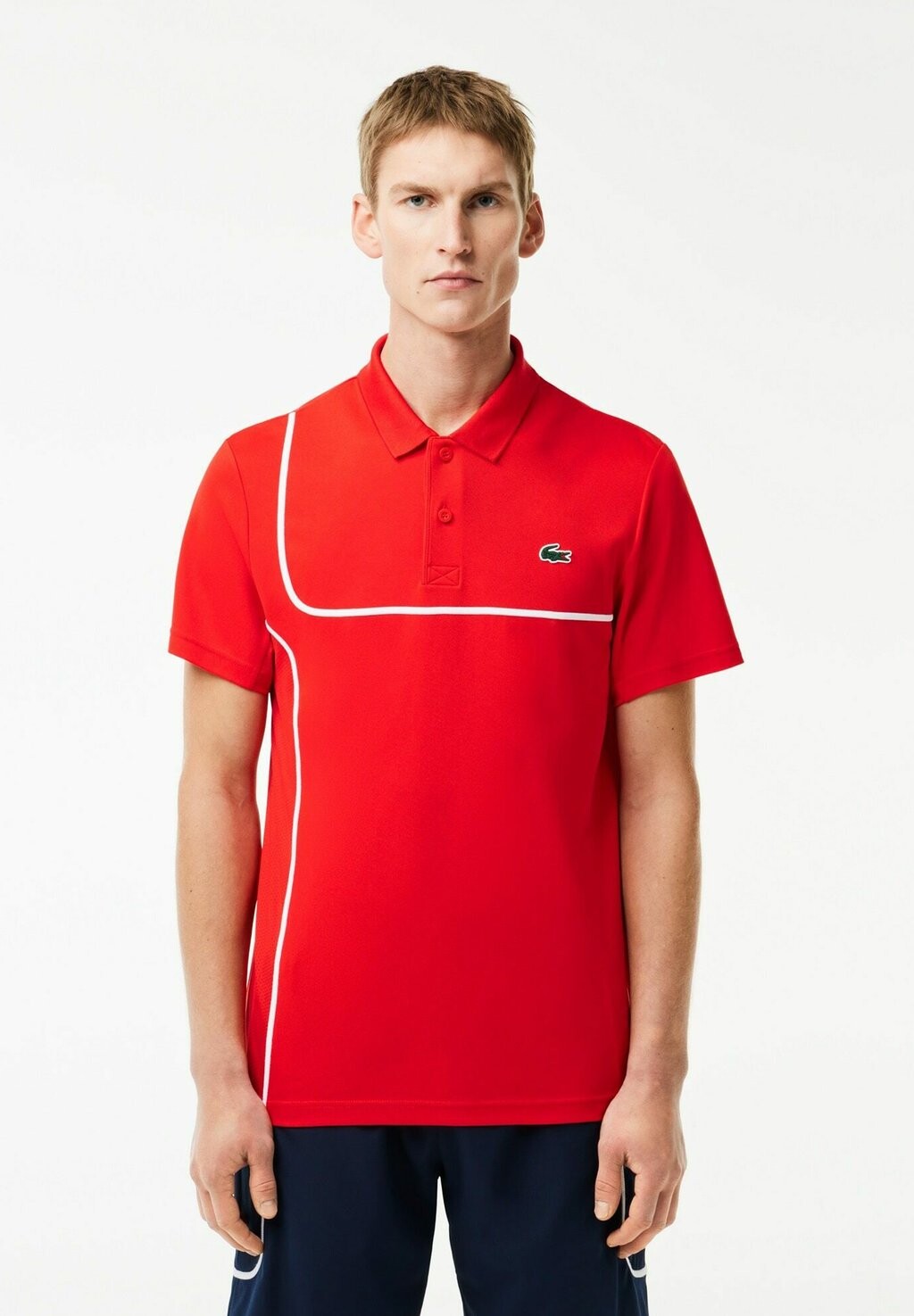 

Поло Lacoste, красный
