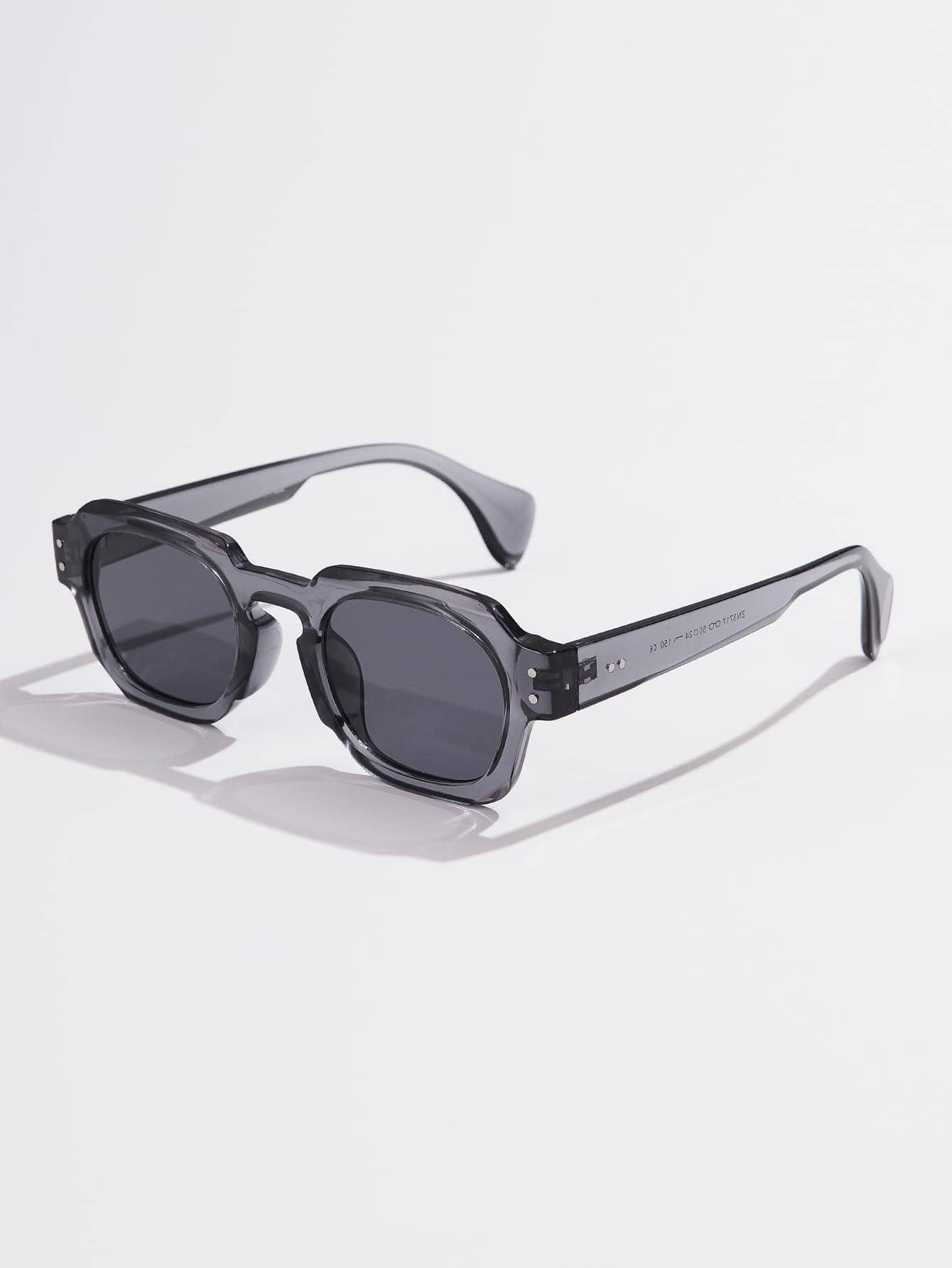 1шт женские модные солнцезащитные очки квадратной формы для вечеринок с футляром для очков, серый