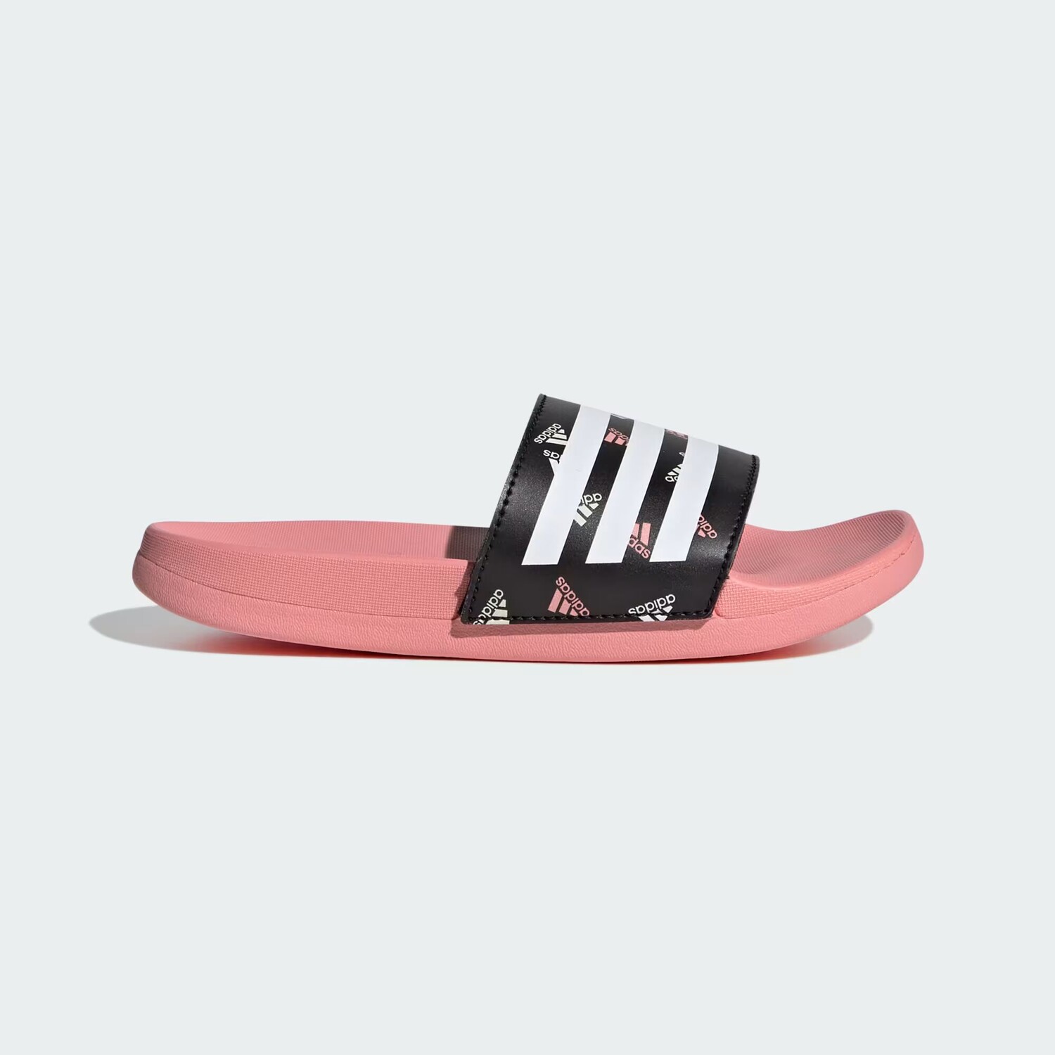 

Шлепанцы Adilette Comfort Adidas, цвет Semi Pink Spark/Cloud White/Core Black