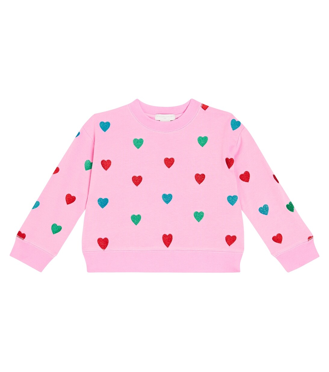 

Толстовка из хлопкового джерси с принтом Stella McCartney Kids, розовый