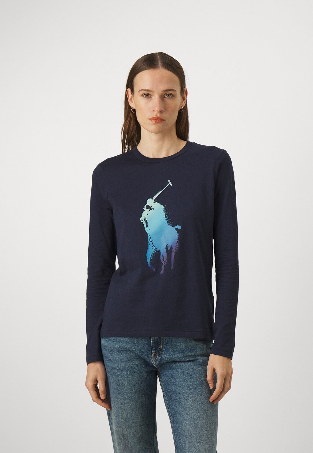 

Футболка с длинным рукавом CREWNECK Polo Ralph Lauren, черная, Черный