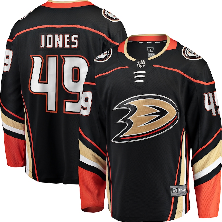 

Джерси Fanatics Branded Anaheim Ducks, черный