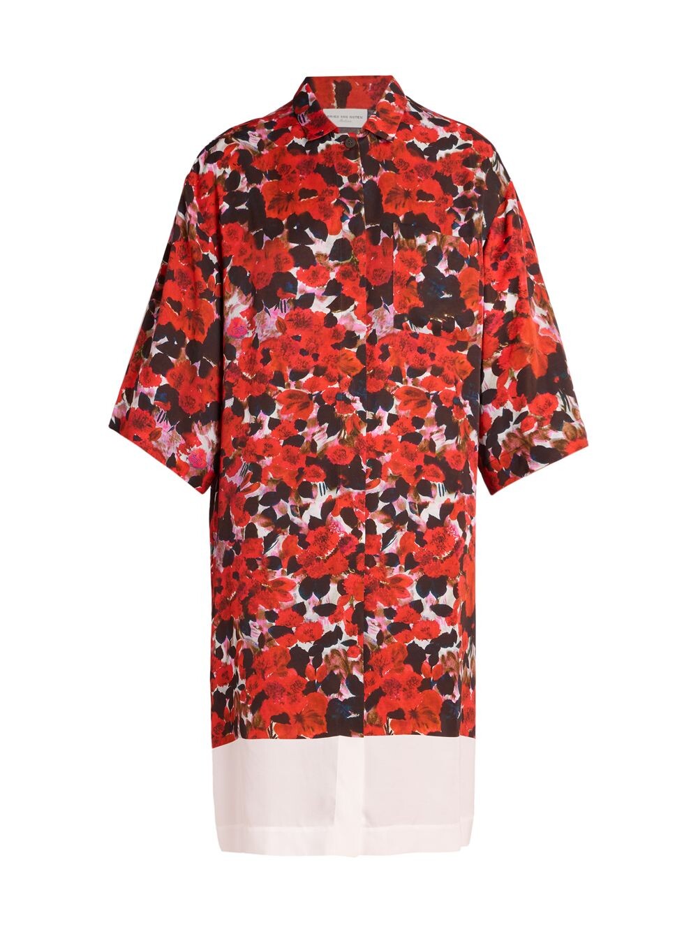 

Платье миди Dorali с цветными блоками и принтом Dries Van Noten, красный