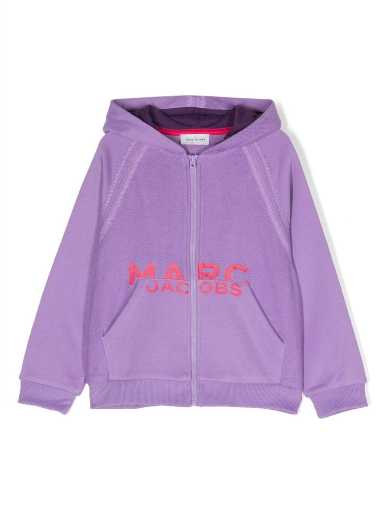 

Marc Jacobs Kids худи на молнии с логотипом, фиолетовый