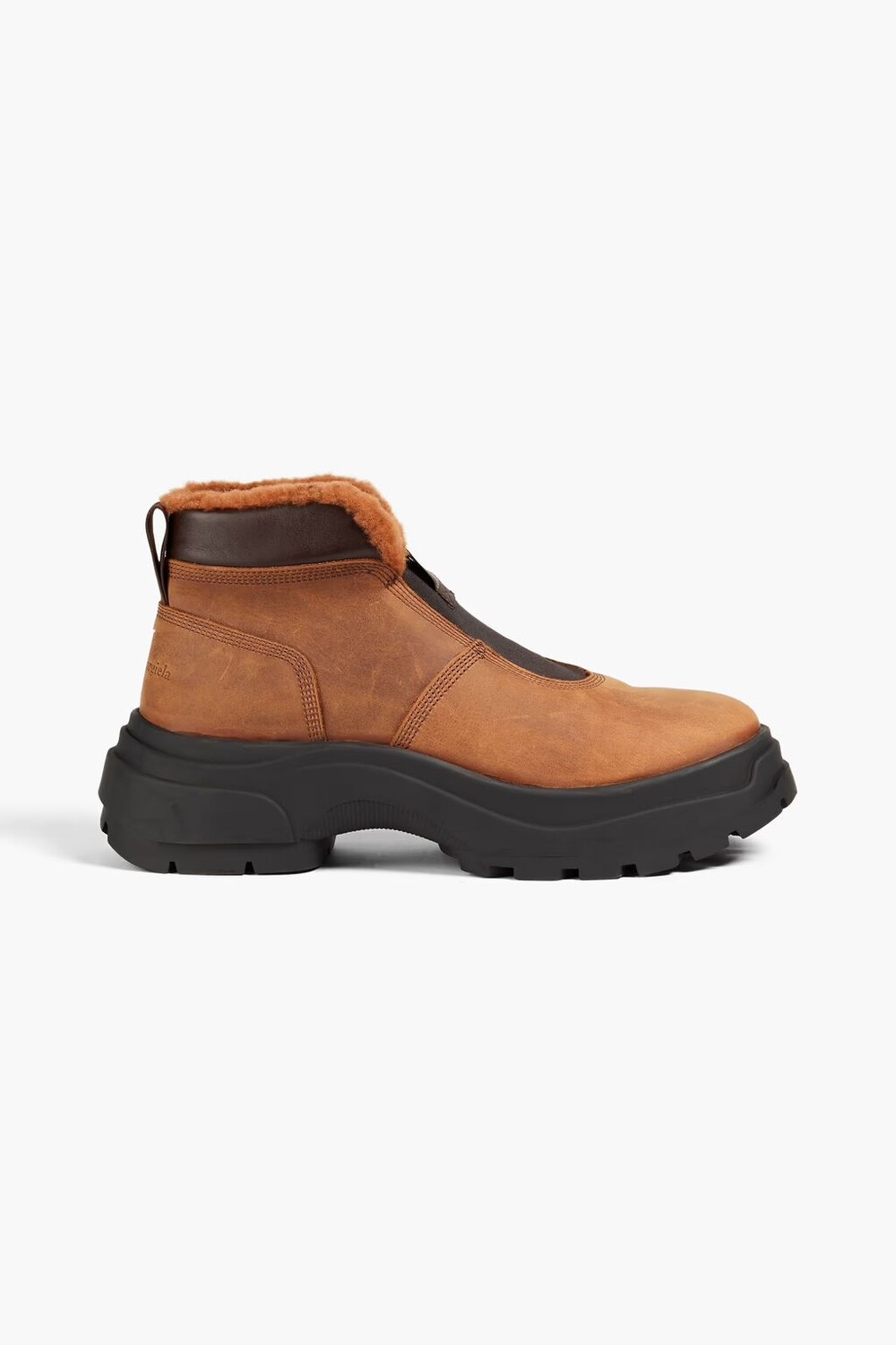 

Резиновые сапоги из нубука Maison Margiela, цвет Tan