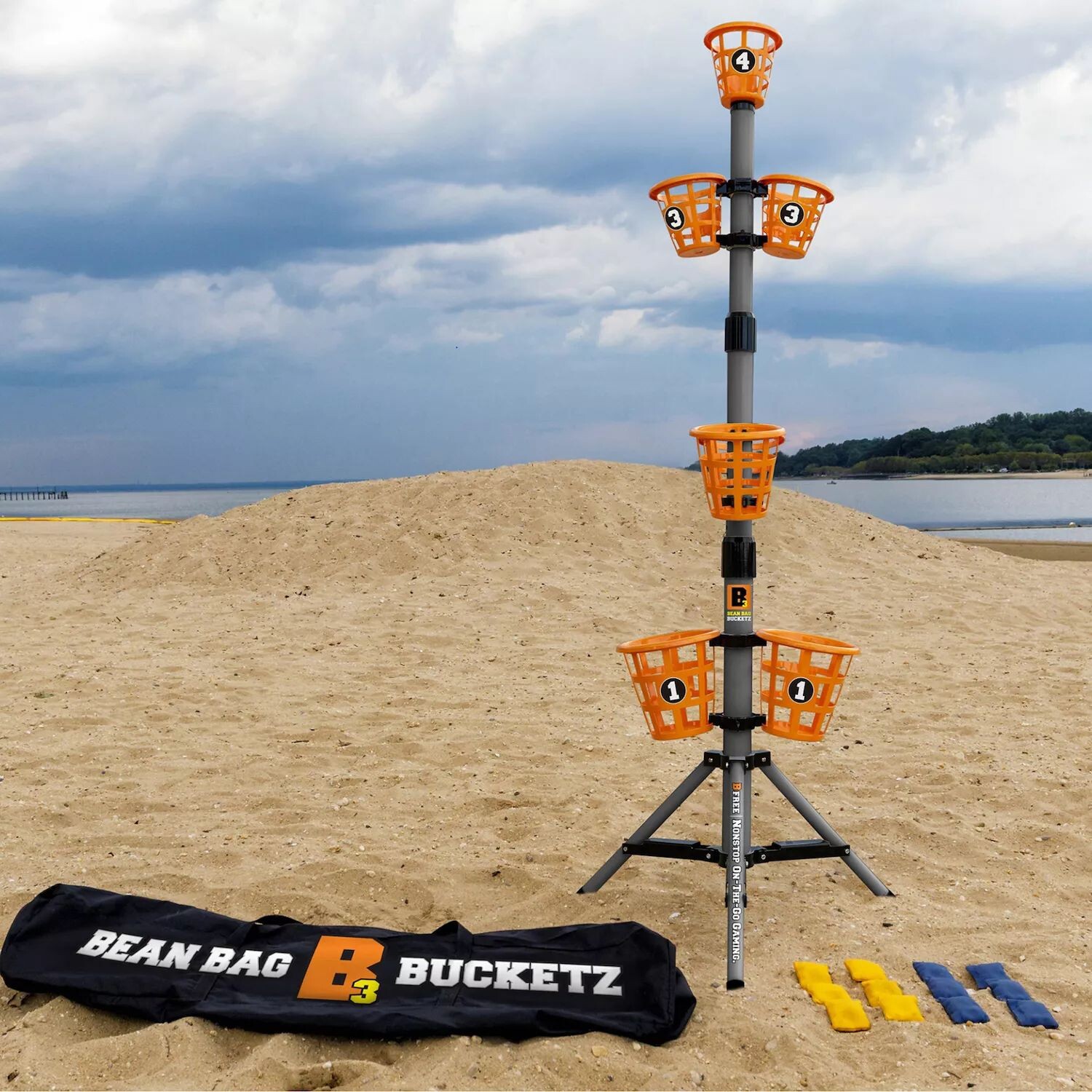 

B3 5-футовая сумка-мешок с фасолью Bucketz Lawn Bean Bag Toss Party Game Unbranded