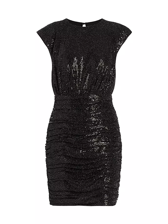 Мини-платье Danielle с пайетками Ramy Brook, черный цена и фото