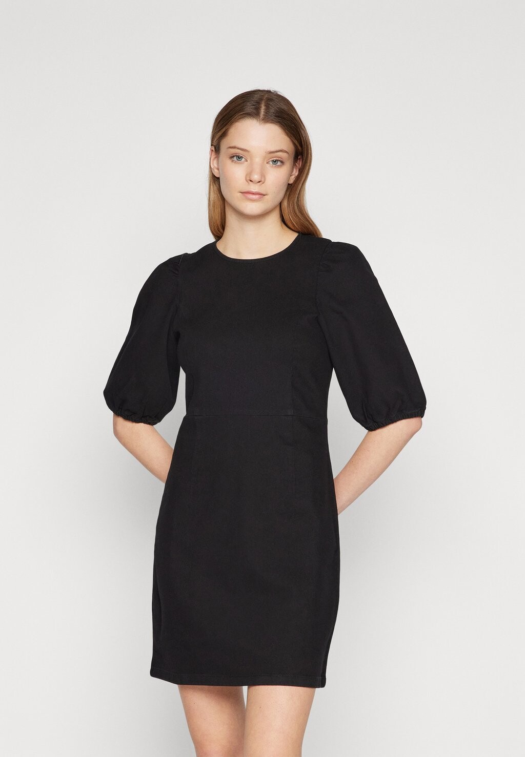 

Дневное платье JDYALASKA PUFFSLEEVE DRESS , цвет black denim