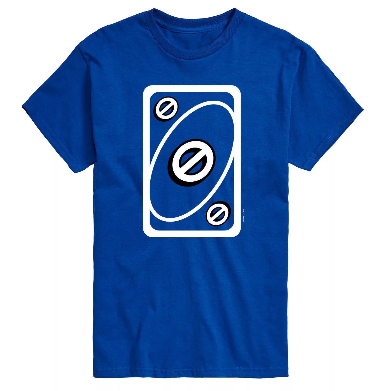Мужская синяя футболка Mattel UNO Skip Card мужская футболка mattel uno card