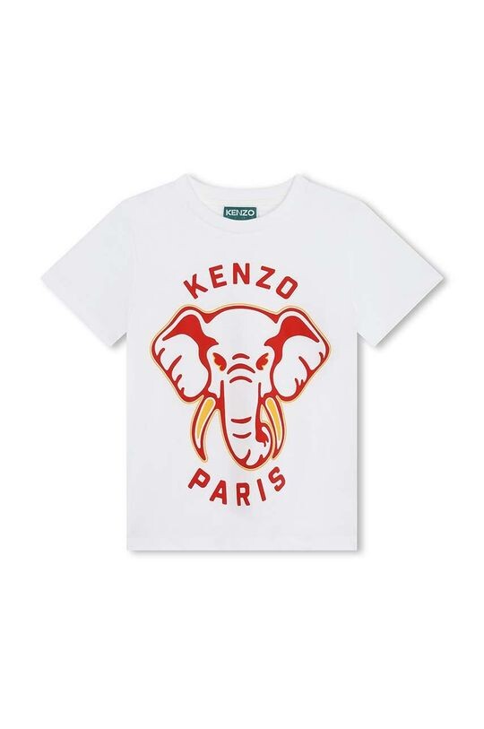 

Kenzo kids Хлопковая детская футболка, белый