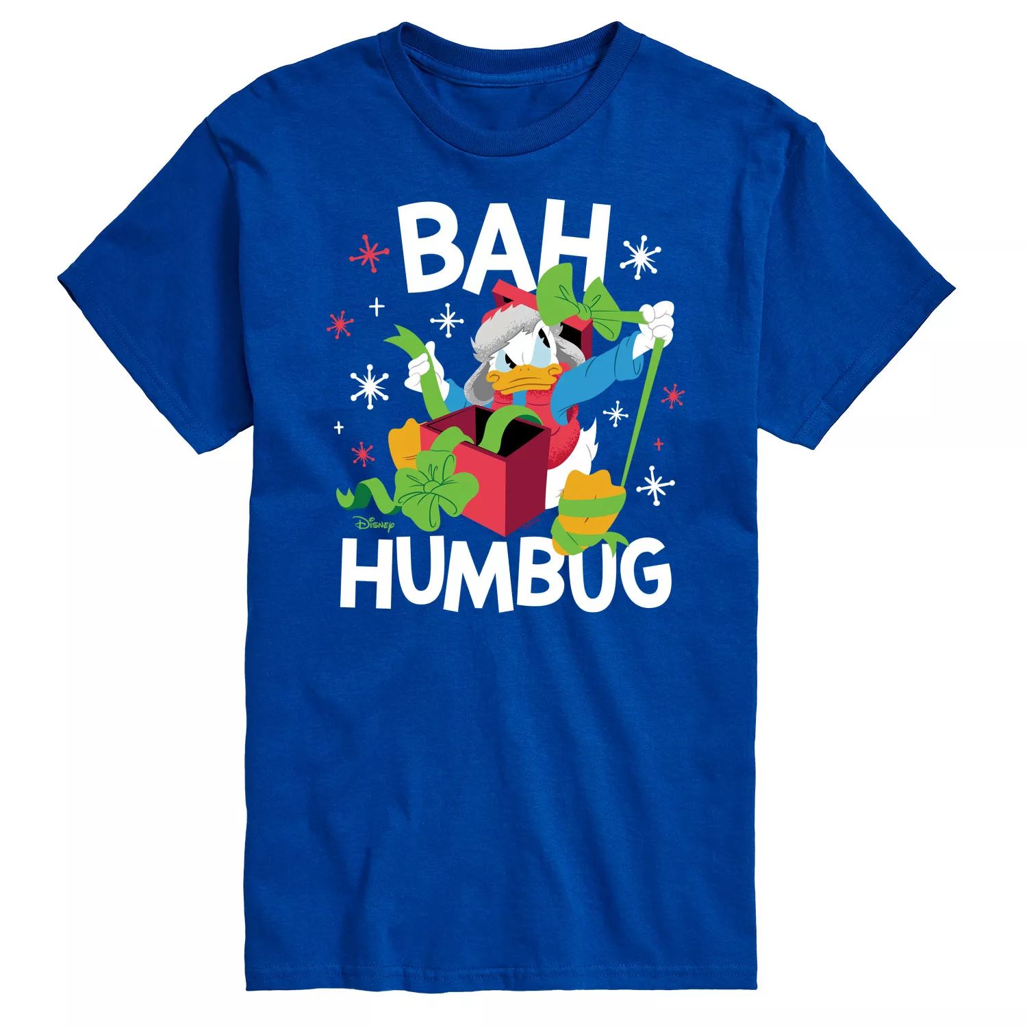 Футболка's Big & Tall Donald Duck Bah Humbug с цветком Disney, синий ripndip bah humbug