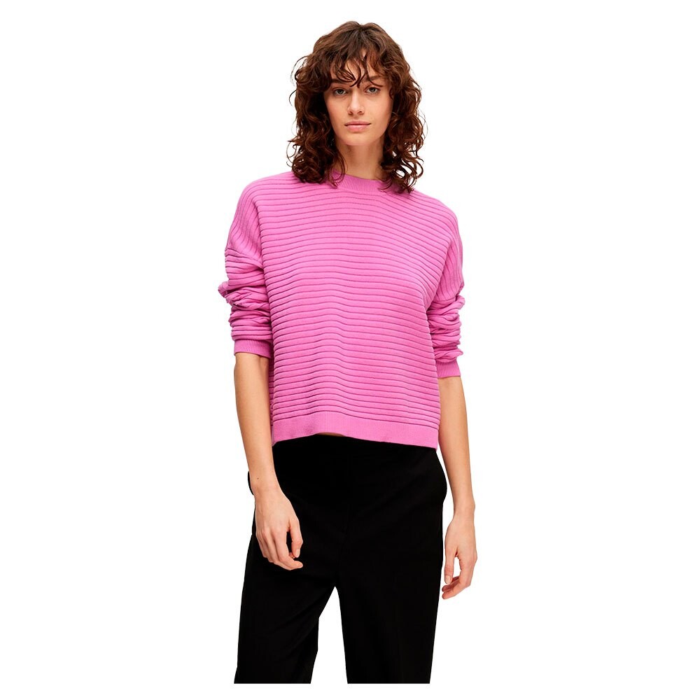 

Свитер Selected Laurina O Neck, розовый