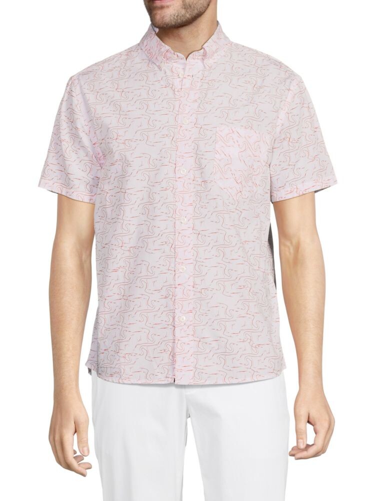 

Рубашка Liquid Oxford на пуговицах Billy Reid, цвет Light Pink