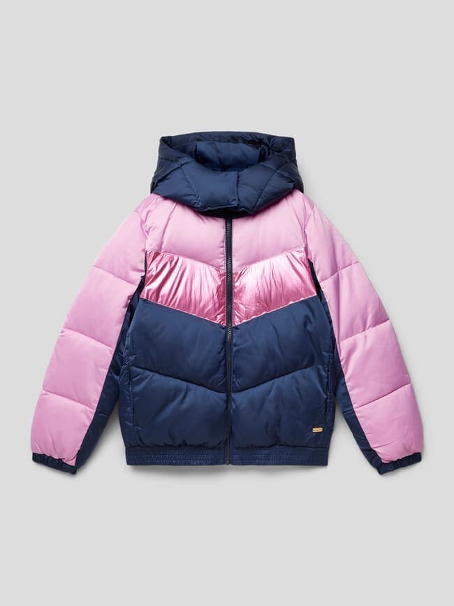 

Стеганая куртка в колор-блок-дизайне Scotch & Soda, синий