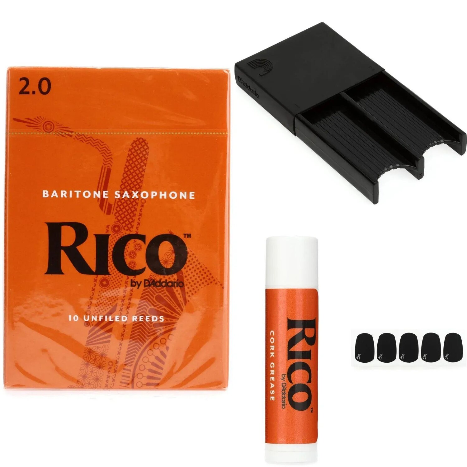 

D'Addario RLA1020 — Набор аксессуаров для тростей для баритон-саксофона Rico — 2.0 (10 шт.)