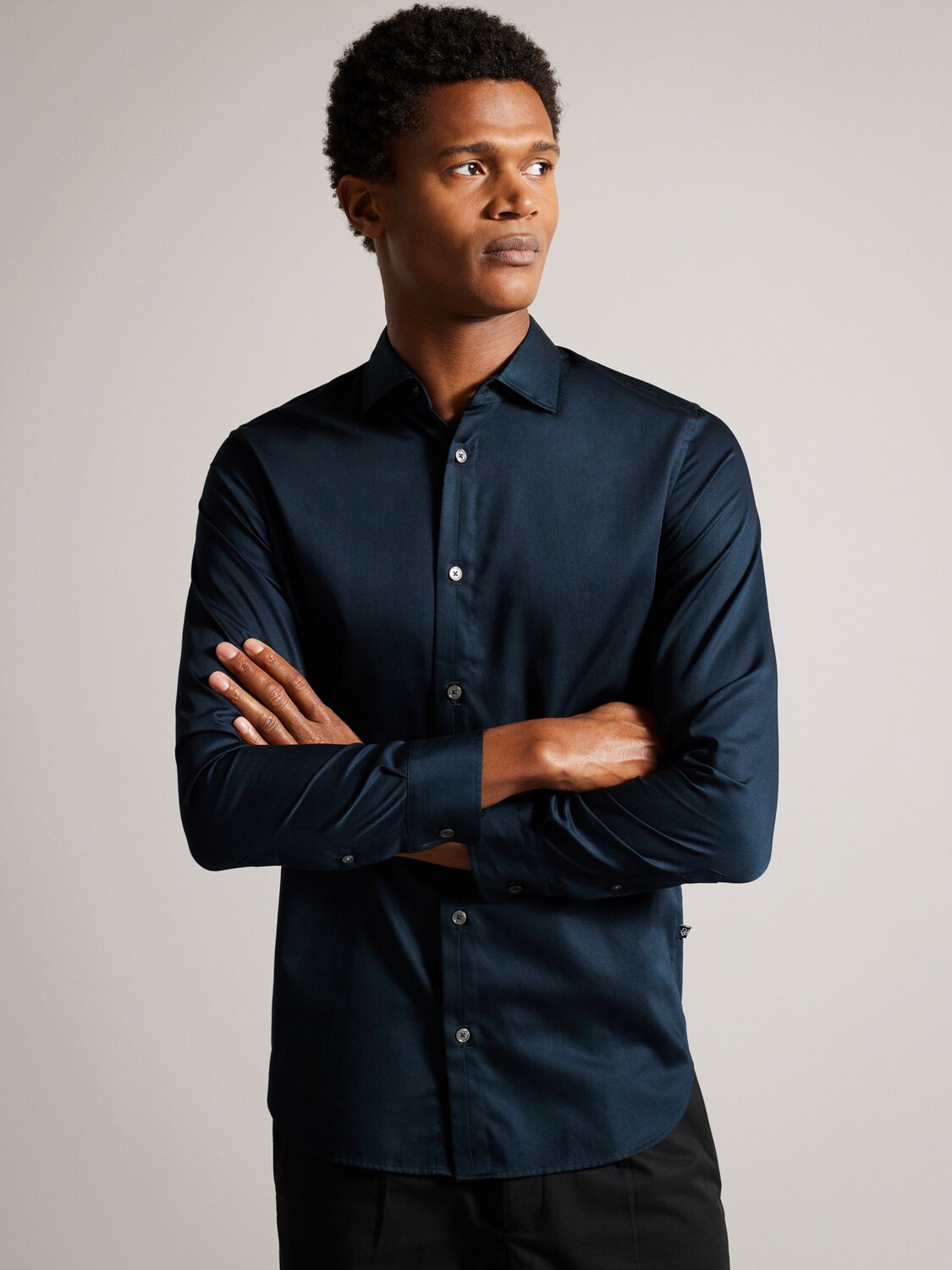 

Рубашка Ted Baker Bellow, темно-синяя
