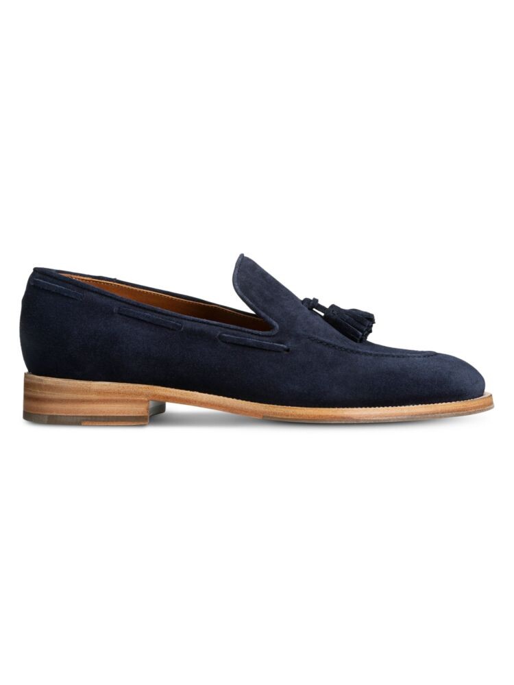 

Замшевые лоферы Lucca с кисточками Allen Edmonds, темно-синий