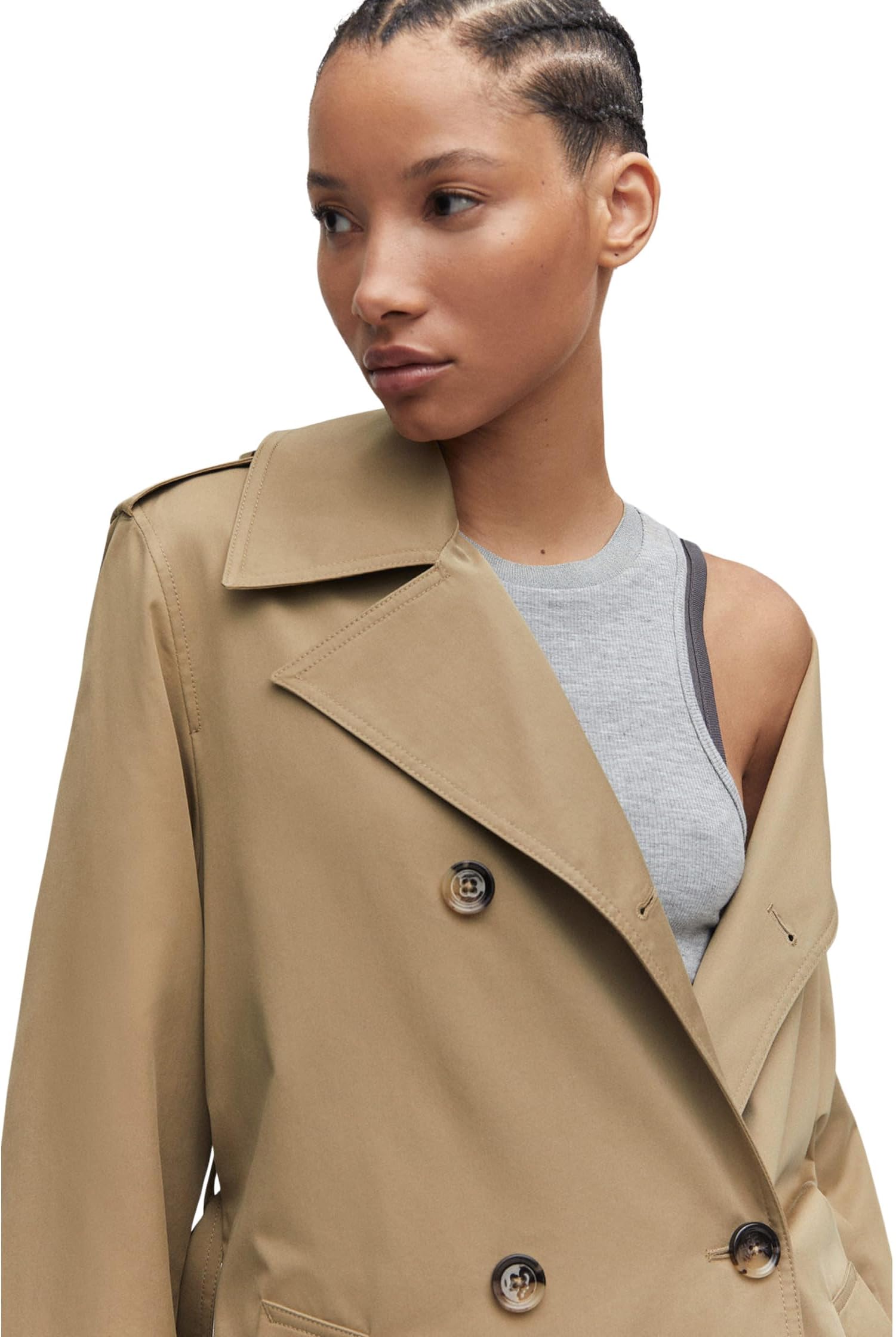 Плащ <b>Trench</b> Coat Angela <b>MANGO</b>, цвет Camel - фото 2. Плащ <b>Trench</b> Coat Angela...