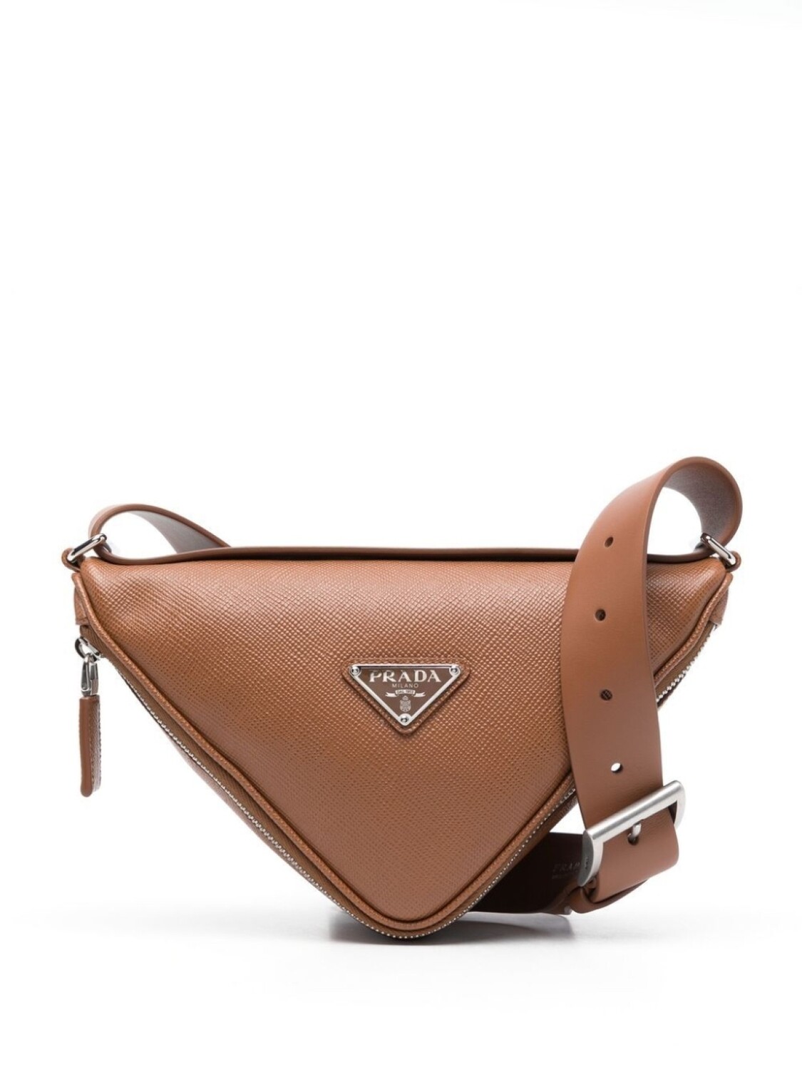 

Prada сумка на плечо с логотипом, коричневый