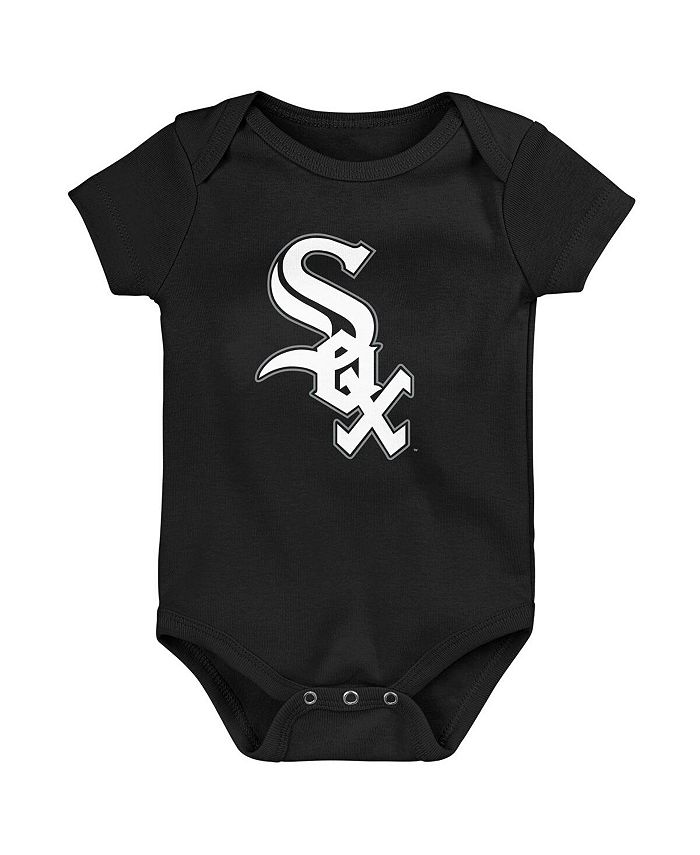 Боди Primary Team с логотипом черного цвета Chicago White Sox для новорожденных Outerstuff, черный