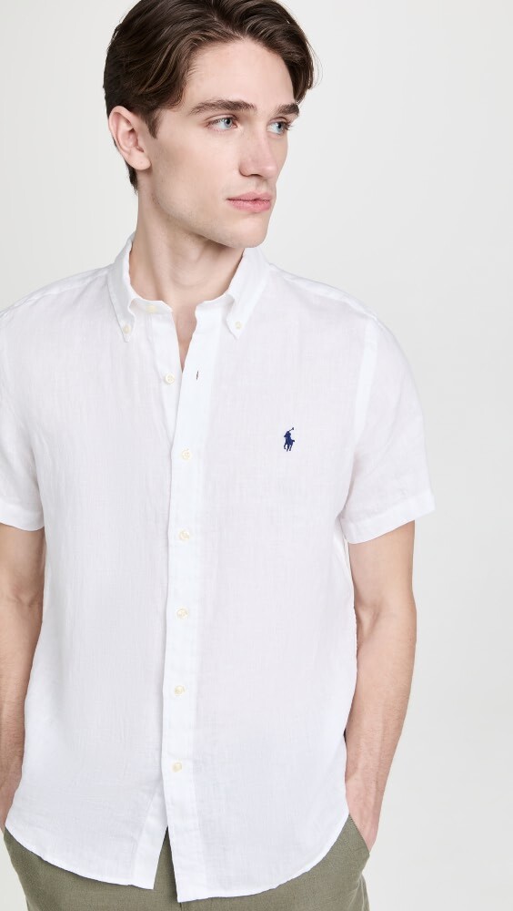 

Рубашка Polo Ralph Lauren Short Sleeve Linen, белый