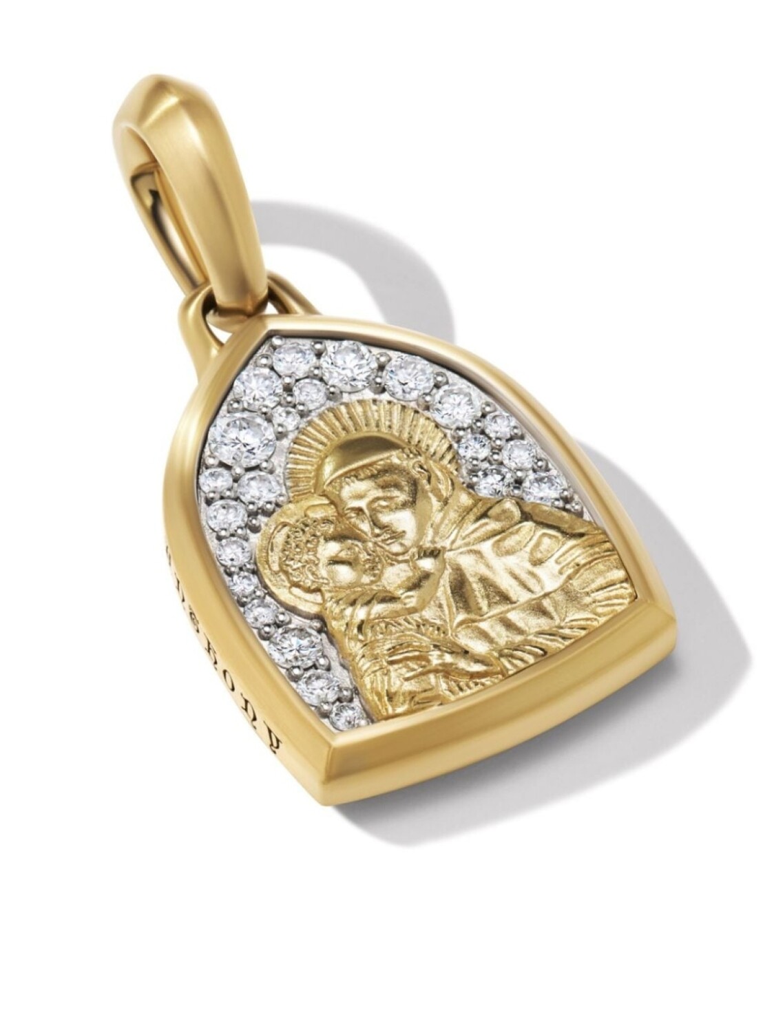 

Подвеска St. Anthony из желтого золота с бриллиантами David Yurman, золотой