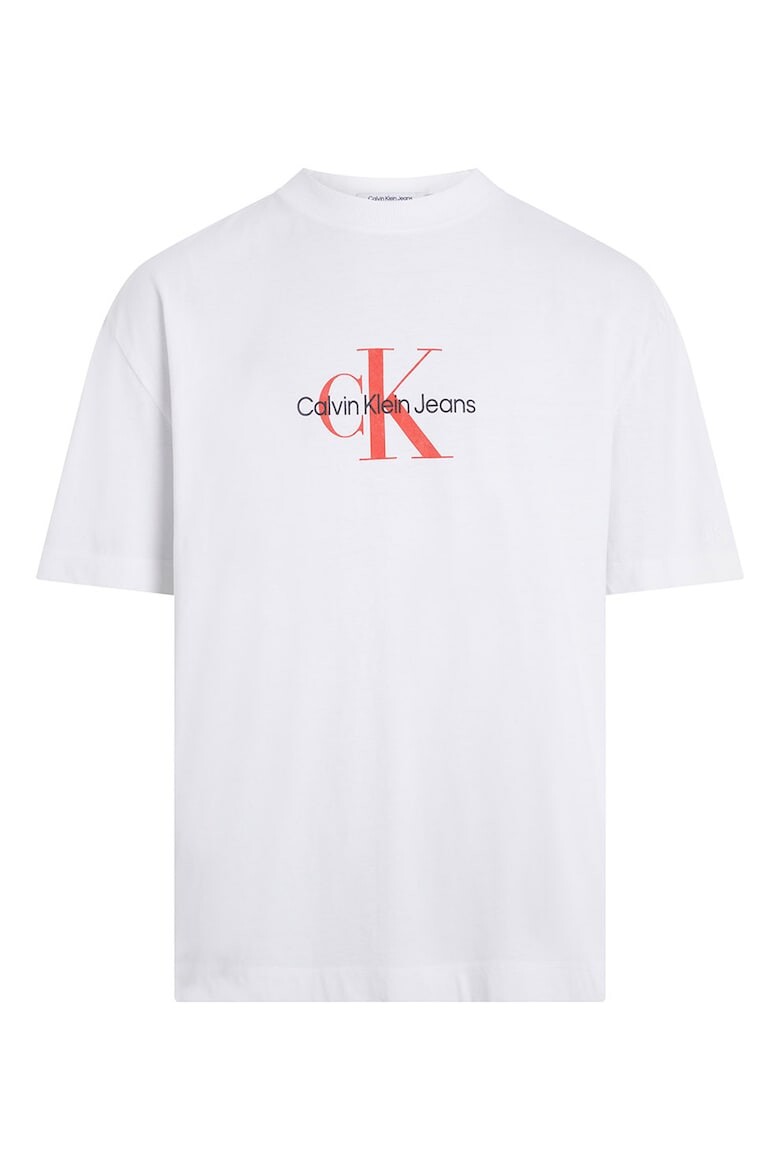

Хлопковая футболка свободного кроя Calvin Klein Jeans, красный