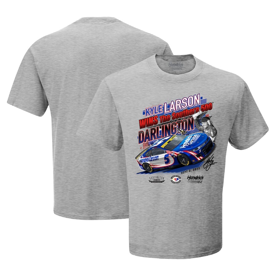 

Футболка с коротким рукавом Checkered Flag Sports Kyle Larson, серый
